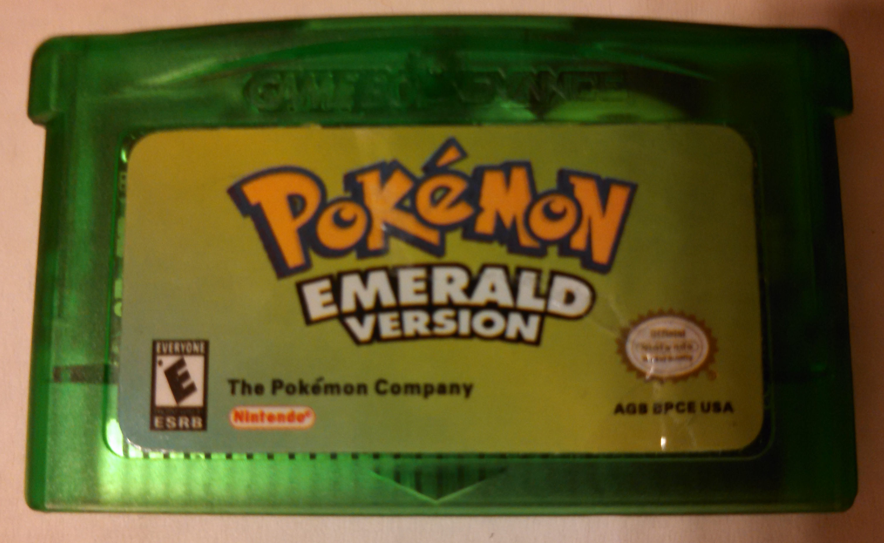 ORIGINAL AUTHENTIC Pokemon Emerald Version Can Save with New Battery GBA of...